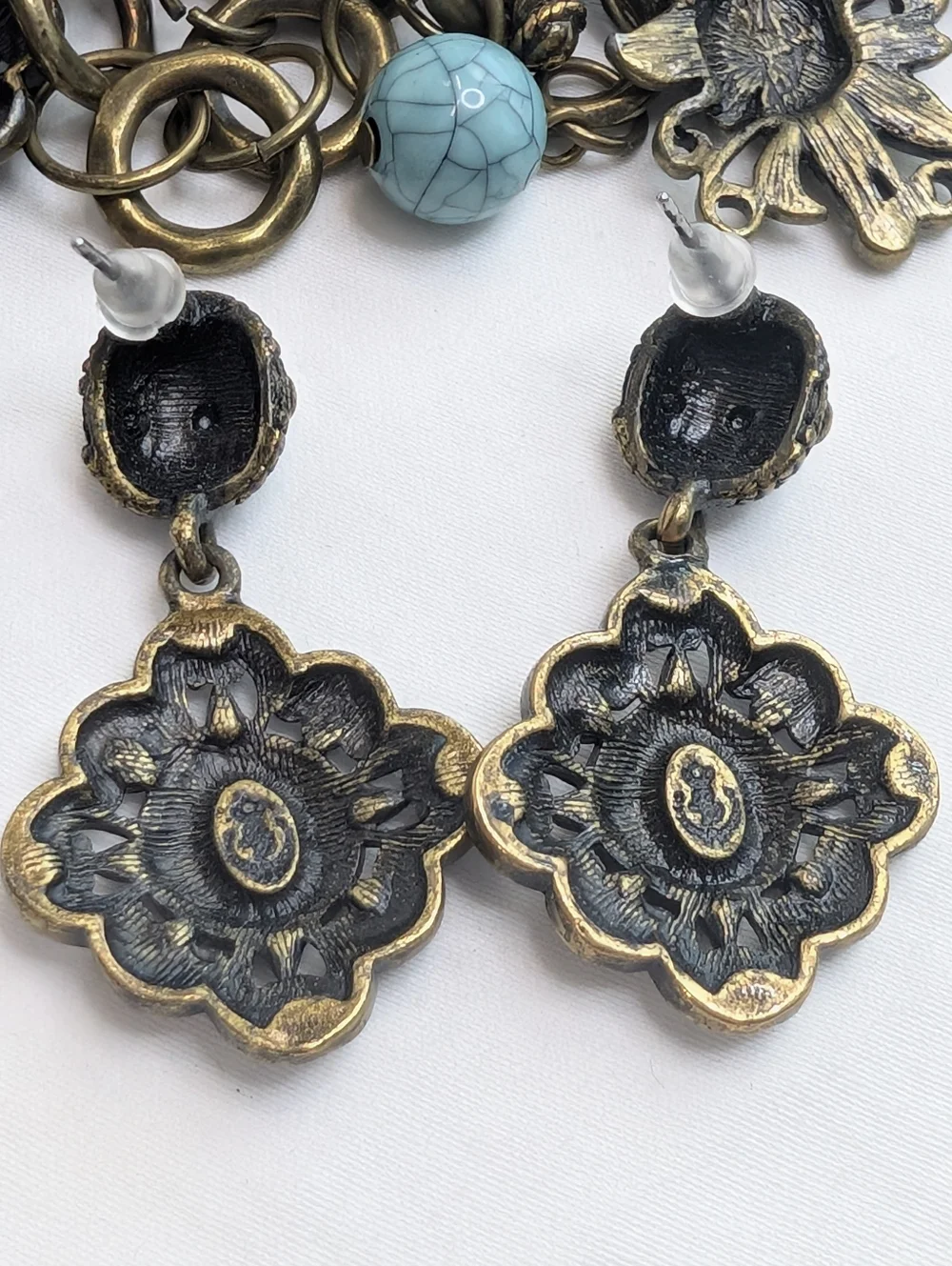 Vintage Premier Designs Charm Bracelet & Earrings Set